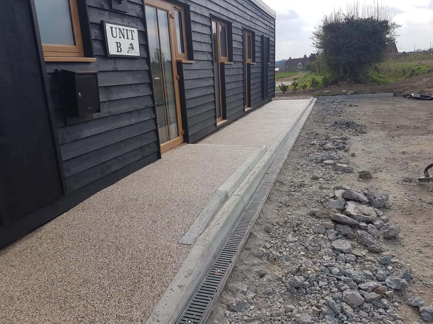 Commercial resin bound path to business units