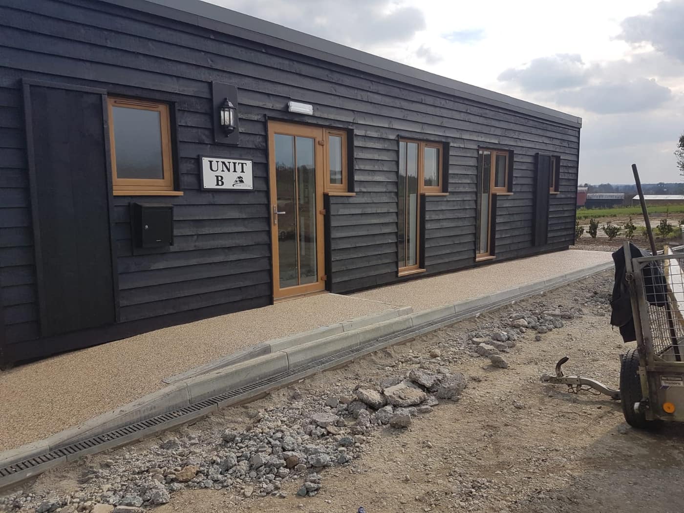 Commercial resin bound path to business units